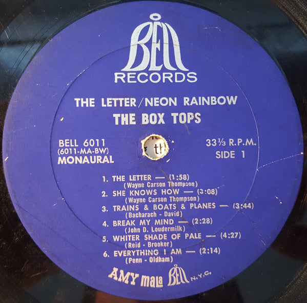 The Box Tops* : The Letter / Neon Rainbow (LP, Album, Mono, Bes)