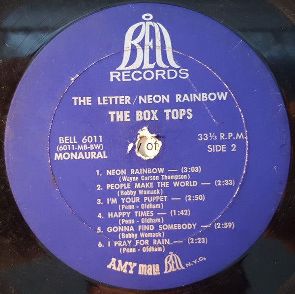 The Box Tops* : The Letter / Neon Rainbow (LP, Album, Mono, Bes)