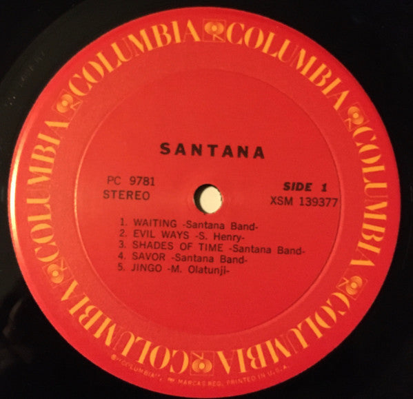 Santana : Santana (LP, Album, RE, Pit)