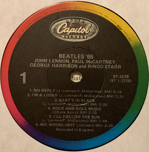 The Beatles : Beatles '65 (LP, Album, RE, Rai)