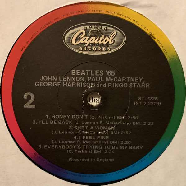 The Beatles : Beatles '65 (LP, Album, RE, Rai)