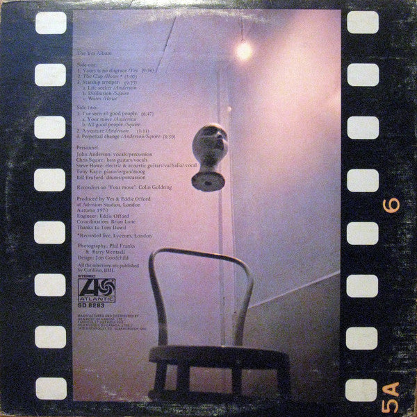 Yes : The Yes Album (LP, Album, RE, Don)