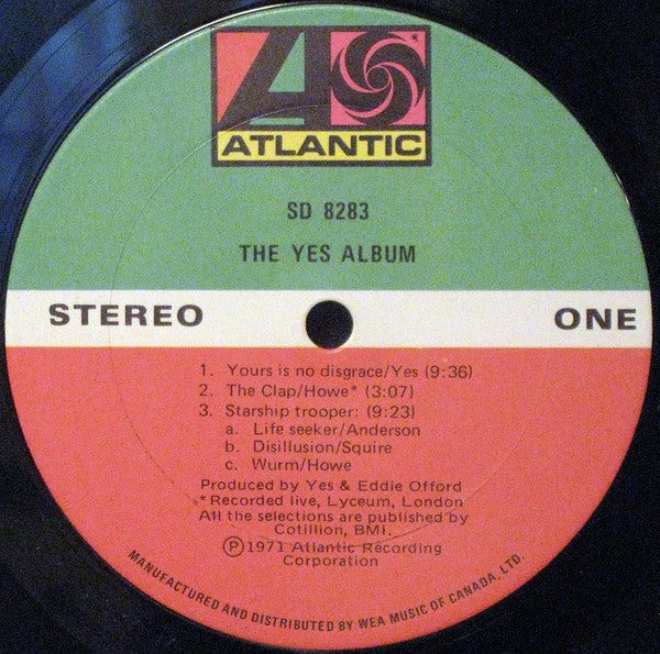 Yes : The Yes Album (LP, Album, RE, Don)