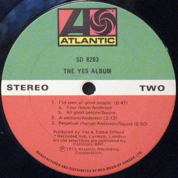Yes : The Yes Album (LP, Album, RE, Don)