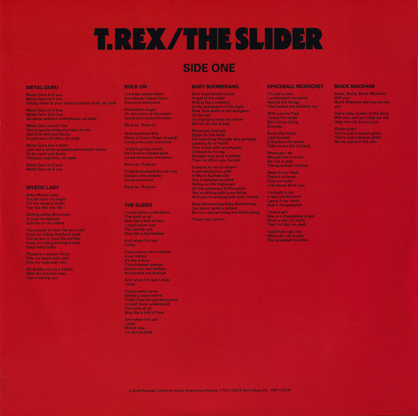 T. Rex : The Slider (LP, Album, RE)