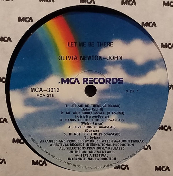 Olivia Newton-John : Let Me Be There (LP, Album, RE, Glo)
