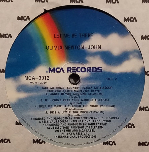 Olivia Newton-John : Let Me Be There (LP, Album, RE, Glo)