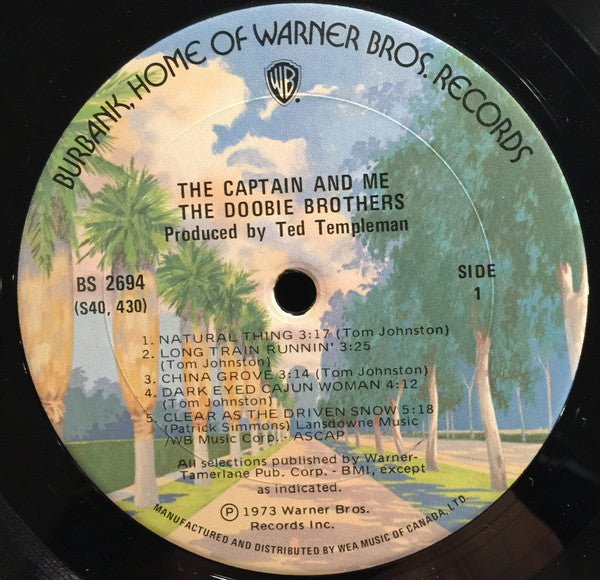 The Doobie Brothers : The Captain And Me (LP, Album, RE)