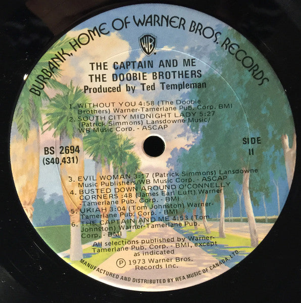 The Doobie Brothers : The Captain And Me (LP, Album, RE)