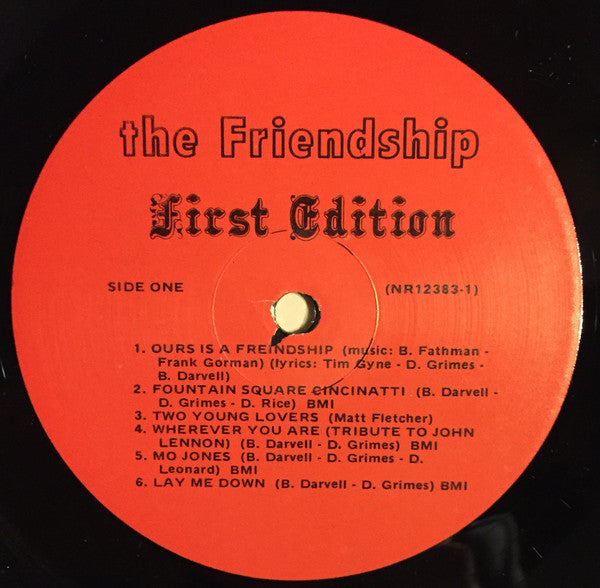 The Friendship (3) : First Edition (LP)
