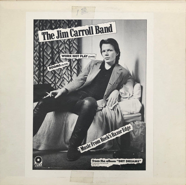 The Jim Carroll Band : Work Not Play (12", Promo)