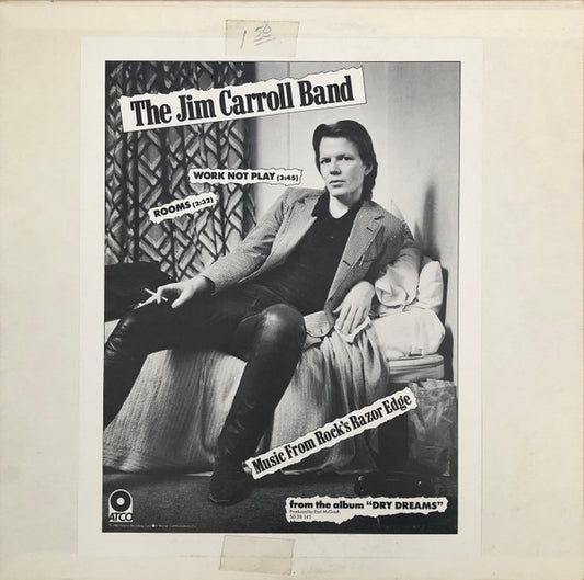 The Jim Carroll Band : Work Not Play (12", Promo)