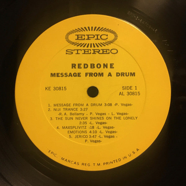 Redbone : Message From A Drum (LP, Album, Gat)