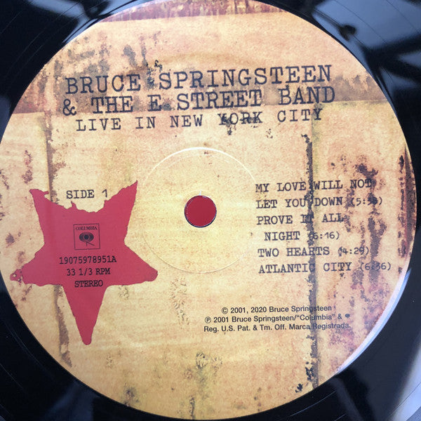 Bruce Springsteen & The E Street Band* : Live In New York City (3xLP, Album, RE, RP, Tri)