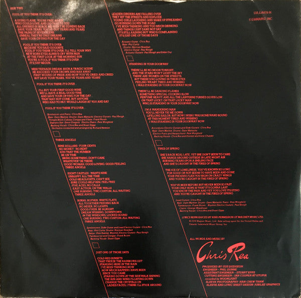 Chris Rea : Whatever Happened To Benny Santini? (LP, Album)