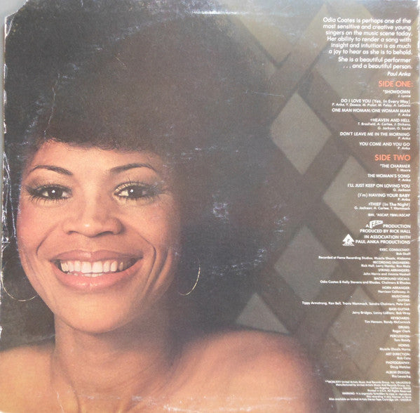 Odia Coates : Odia Coates (LP, Album, Res)
