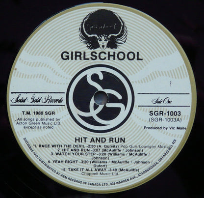 Girlschool : Hit And Run (LP, Album)