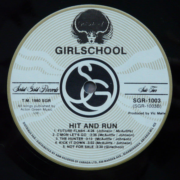 Girlschool : Hit And Run (LP, Album)