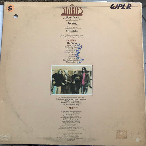 Stories : Stories (LP, Album, Promo)