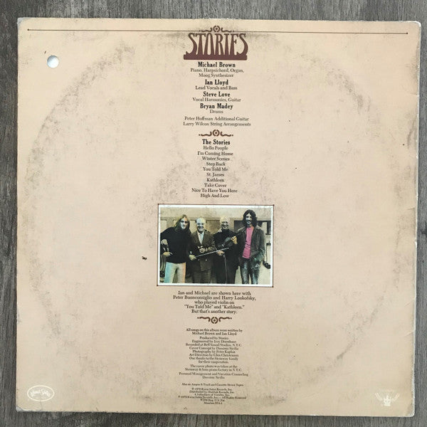 Stories : Stories (LP, Album, Promo)