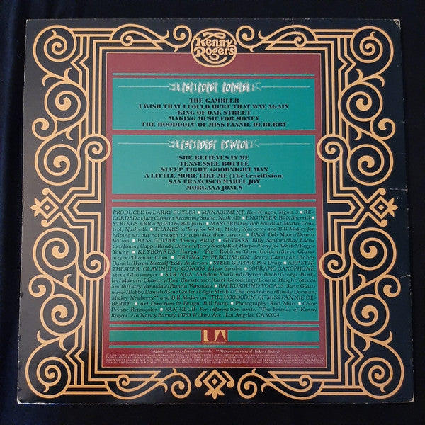 Kenny Rogers : The Gambler (LP, Album)
