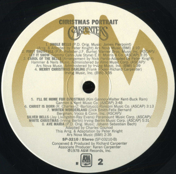 Carpenters : Christmas Portrait (LP, Album, RE, RP, R -)