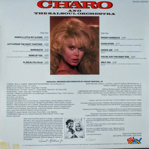 Charo And The Salsoul Orchestra : Cuchi-Cuchi (LP, Album, San)