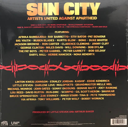 Artists United Against Apartheid : Sun City (LP, Album, RE, RM)