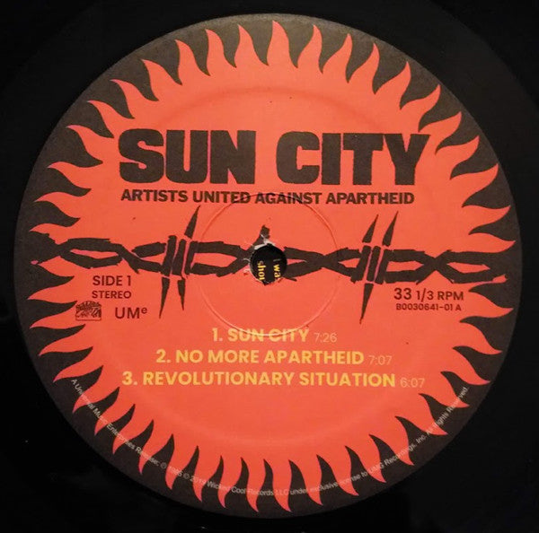 Artists United Against Apartheid : Sun City (LP, Album, RE, RM)