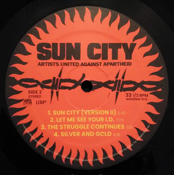 Artists United Against Apartheid : Sun City (LP, Album, RE, RM)