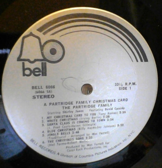 The Partridge Family Starring Shirley Jones (2) Featuring David Cassidy : A Partridge Family Christmas Card (LP, Album)