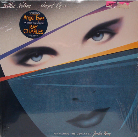 Willie Nelson Featuring the Guitar Of Jackie King : Angel Eyes (LP, Album, Pit)