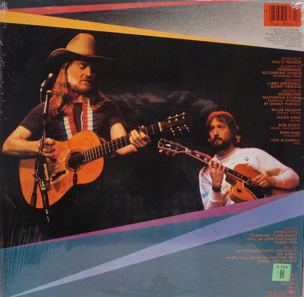Willie Nelson Featuring the Guitar Of Jackie King : Angel Eyes (LP, Album, Pit)