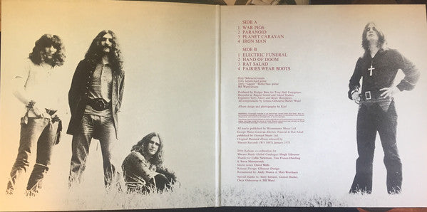 Black Sabbath : Paranoid (LP, Album, RE, RM, Gat)