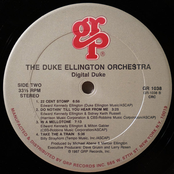 The Duke Ellington Orchestra : Digital Duke (LP, Album, Club)
