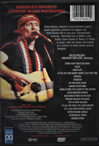 Willie Nelson : Greatest Hits Live (DVD-V, NTSC)