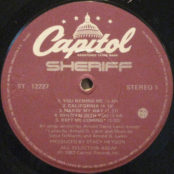 Sheriff (3) : Sheriff (LP, Album)