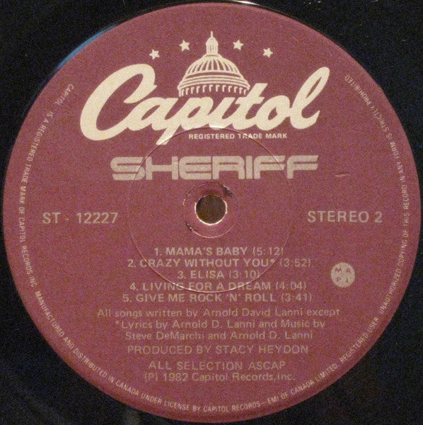 Sheriff (3) : Sheriff (LP, Album)