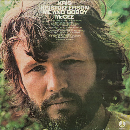 Kris Kristofferson : Me And Bobby McGee (LP, Album, RE)
