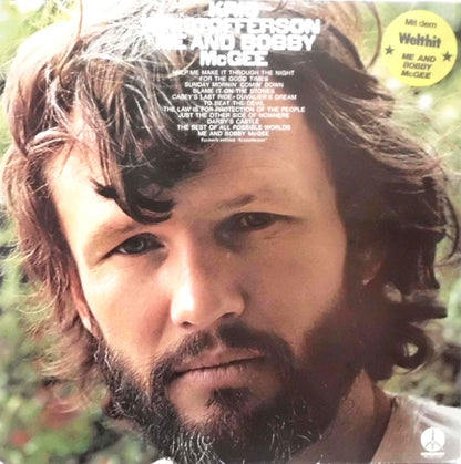 Kris Kristofferson : Me And Bobby McGee (LP, Album, RE)