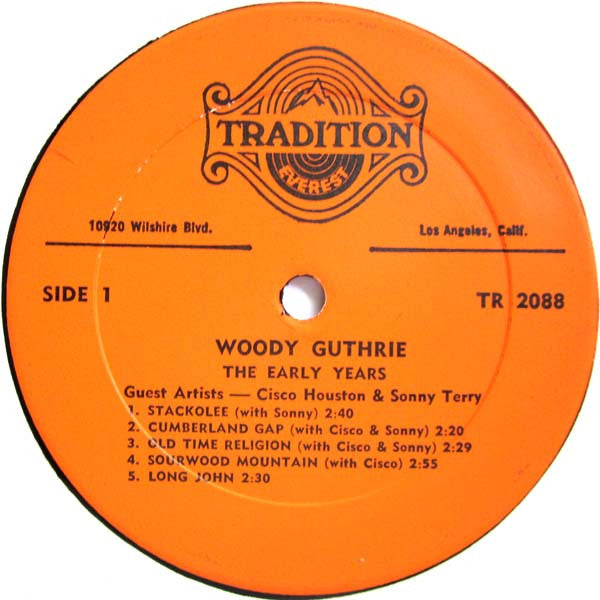 Woody Guthrie : The Early Years (LP, Comp)