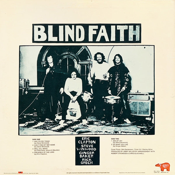 Blind Faith (2) : Blind Faith (LP, Album, RE, PRC)