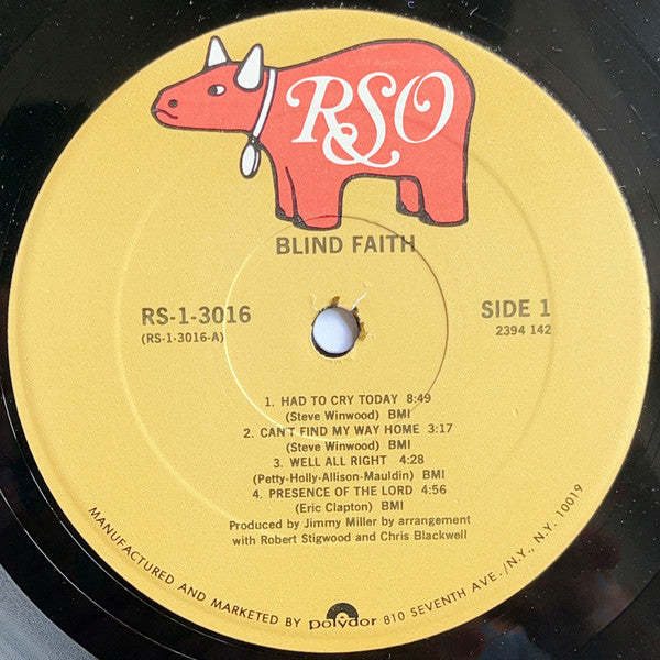 Blind Faith (2) : Blind Faith (LP, Album, RE, PRC)