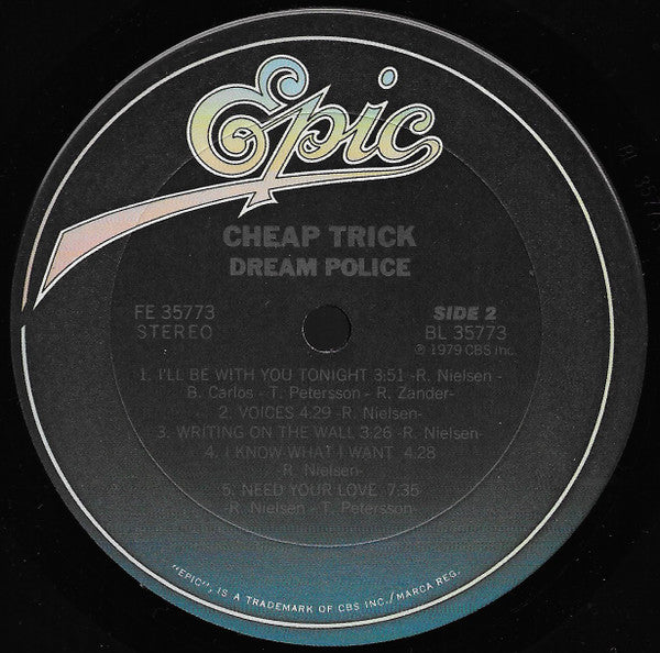Cheap Trick : Dream Police (LP, Album, Pit)