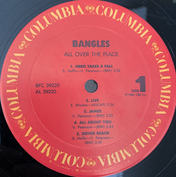 Bangles : All Over The Place (LP, Album, Pit)
