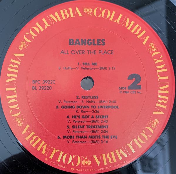 Bangles : All Over The Place (LP, Album, Pit)
