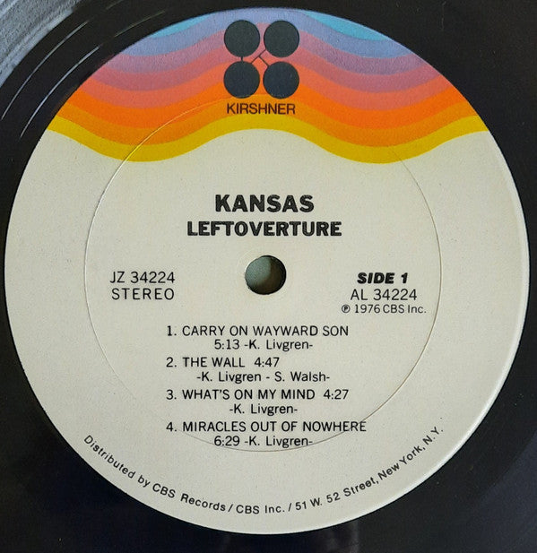Kansas (2) : Leftoverture (LP, Album)