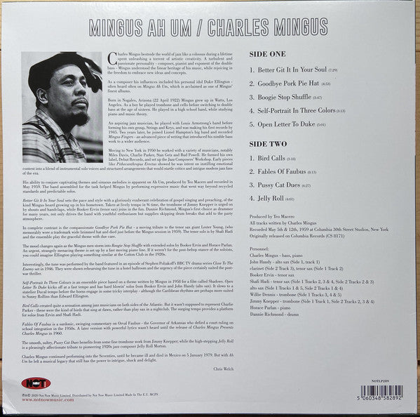 Charles Mingus : Mingus Ah Um (LP, Album, Ltd, RE, Col)