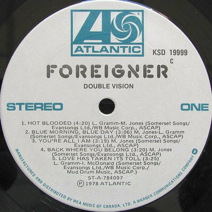 Foreigner : Double Vision (LP, Album)
