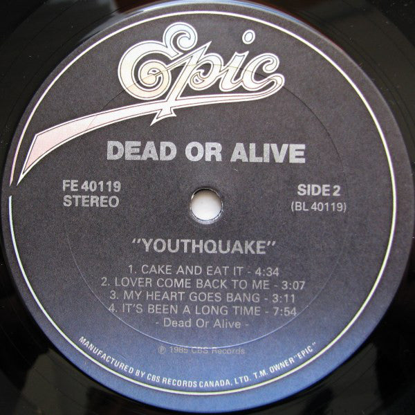Dead Or Alive : Youthquake (LP, Album)